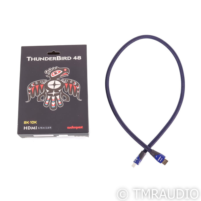 AudioQuest ThunderBird 48 8K-10K HDMI Cable; 48Gbps; 2.5ft