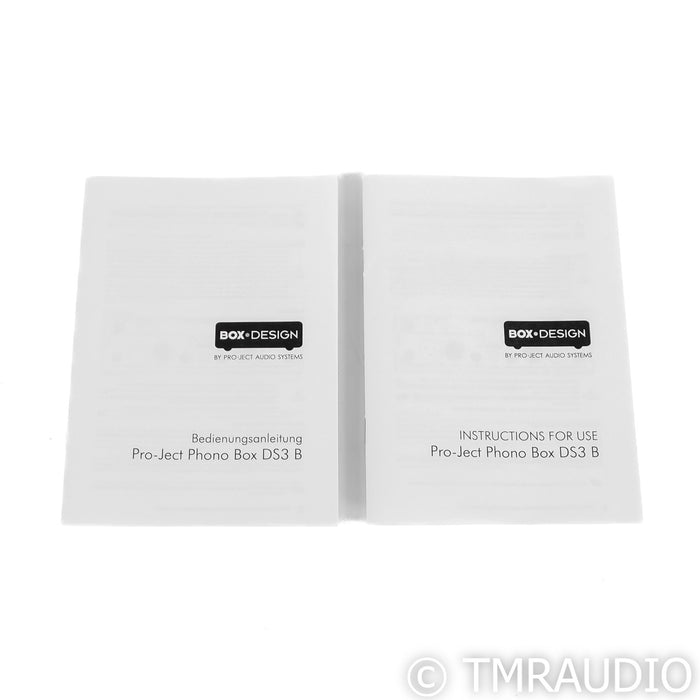 Pro-Ject Phono Box DS3 B MM / MC Phono Preamplifier; (Open Box)