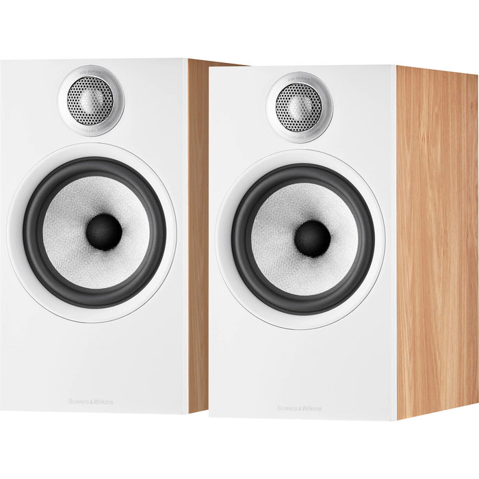 B&W 606 S2 Anniversary Edition Bookshelf Speakers; Oak Pair (New)