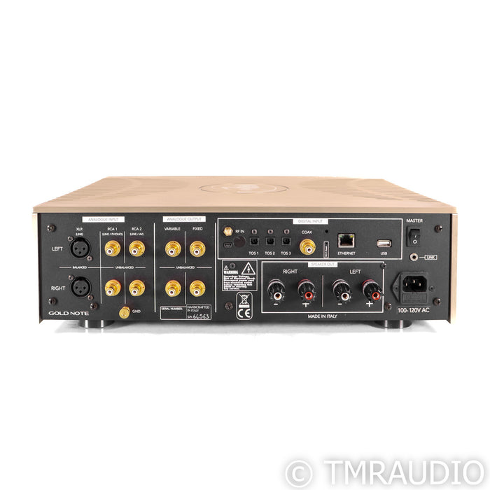 Gold Note IS-1000 Deluxe Stereo Integrated Amplifier; Gold; MM / MC Phono