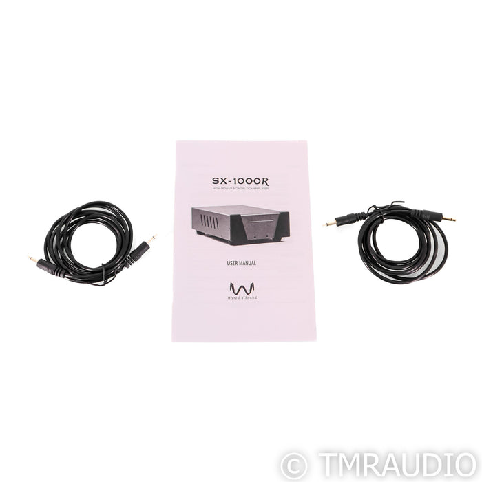 Wyred 4 Sound SX-1000R Mono Power Amplifiers; Silver Pair; SX1000R
