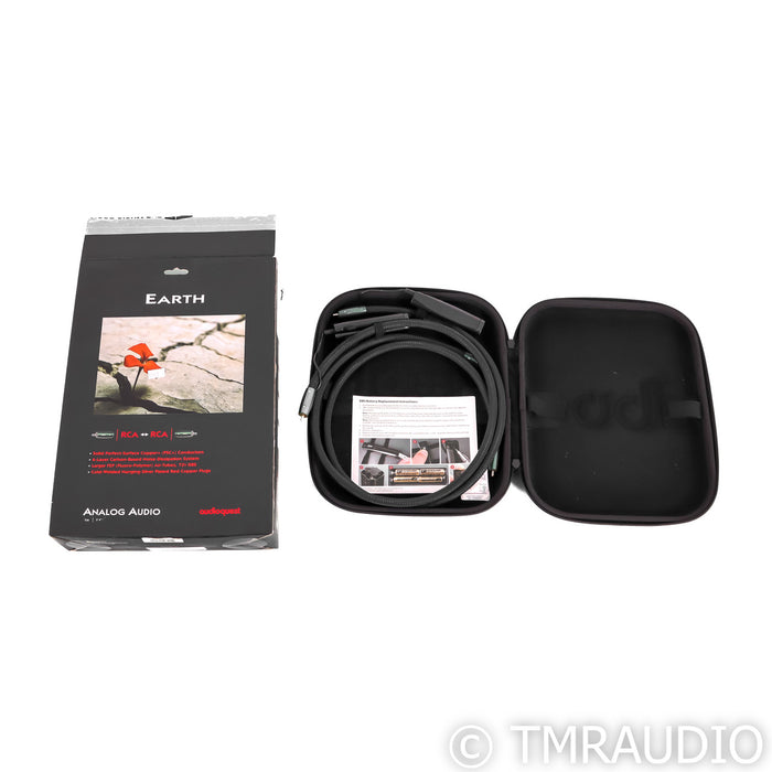 AudioQuest Earth RCA Cables; 1m Pair Interconnects; 72v DBS