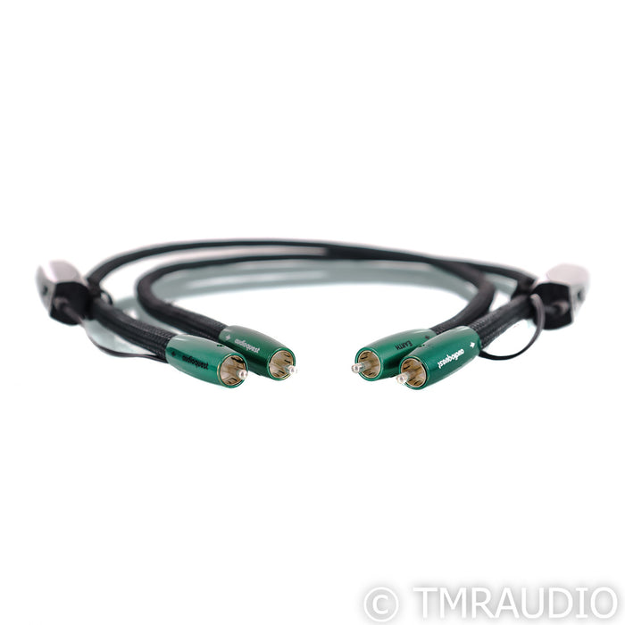 AudioQuest Earth RCA Cables; 1m Pair Interconnects; 72v DBS