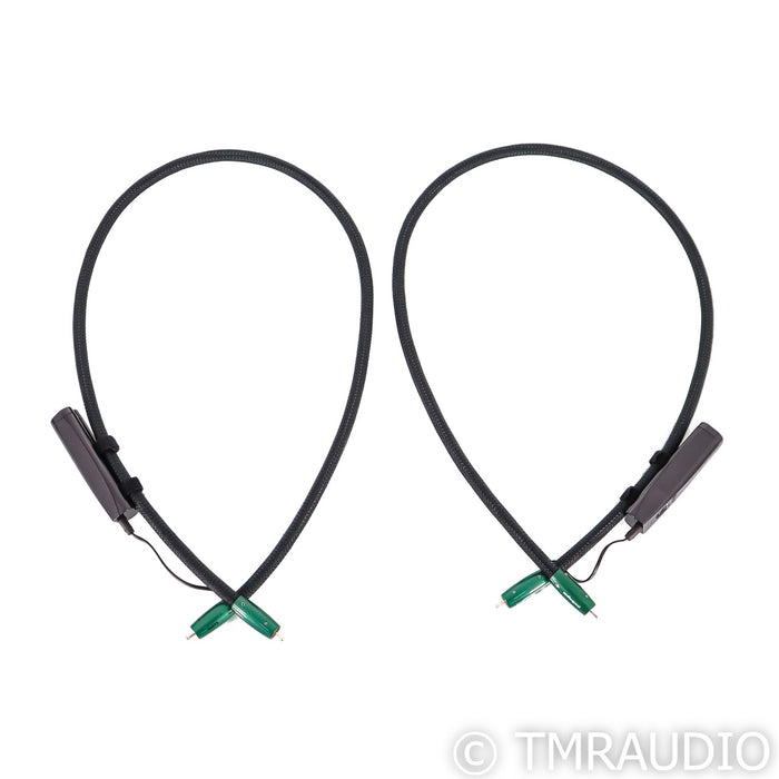 AudioQuest Earth RCA Cables; 1m Pair Interconnects; 72v DBS