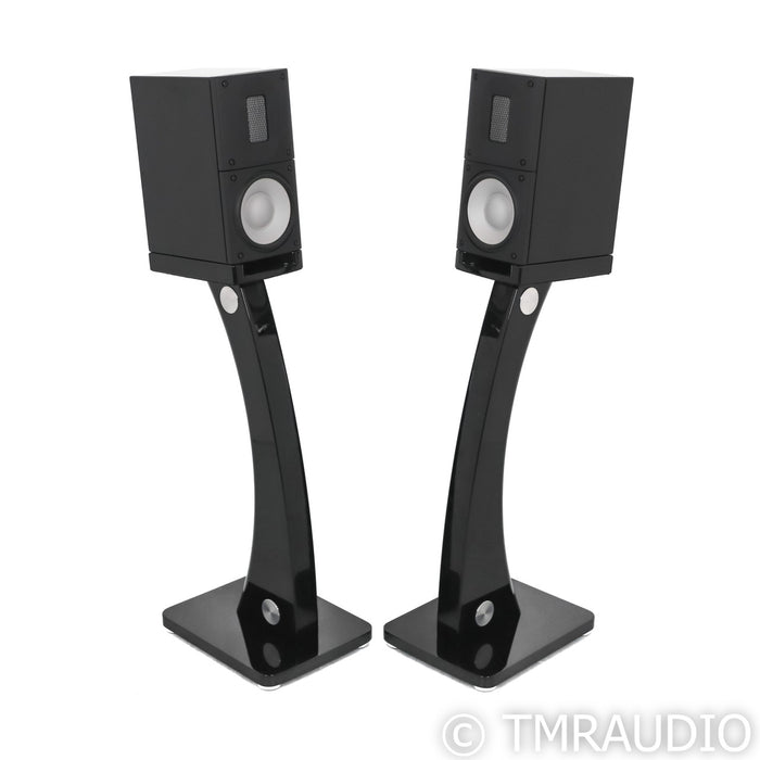 Raidho X1 Bookshelf Speakers; X-1; Gloss Black Pair w/ Stands