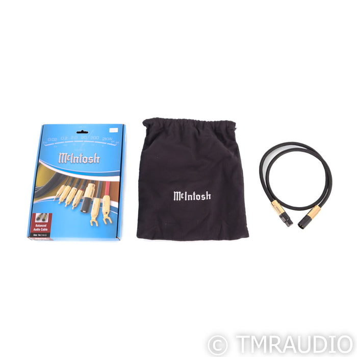 McIntosh CBA1M XLR Cable; Single 1m Balanced Interconnect