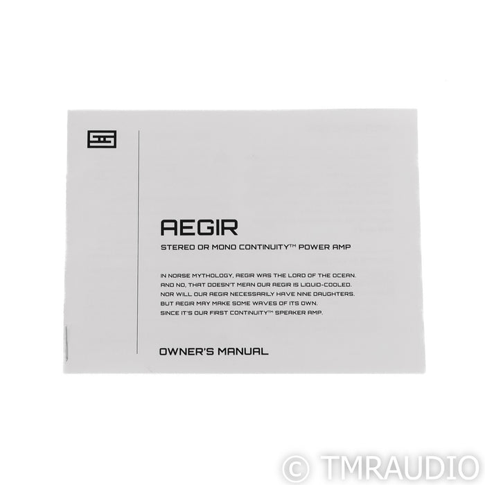 Schiit Audio Aegir Stereo / Mono Power Amplifier