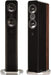 Q Acoustics Concept 500 Floorstanding Speakers; Black and Rosewood Pair w/ Stands (New)