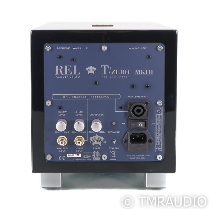 REL TZereo MKIII 6.5" Powered Subwoofer; Piano Black