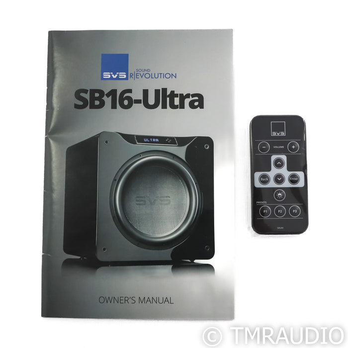 SVS SB16-Ultra 16" Powered Subwoofer; Black Oak