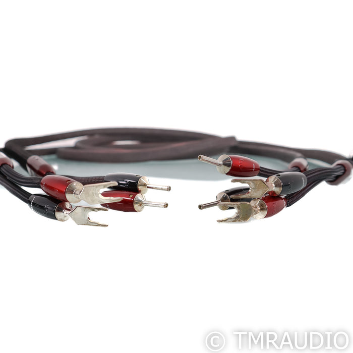 AudioQuest Wiliams Tell Zero Speaker Cables; 10ft Pair Banana to Spade; 72v DBS