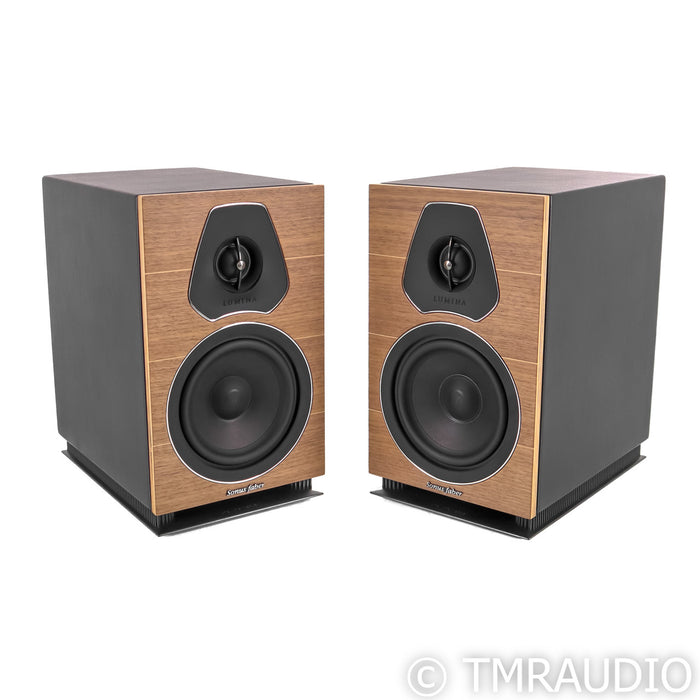 Sonus Faber Lumina II Bookshelf Speakers; Walnut and Leather