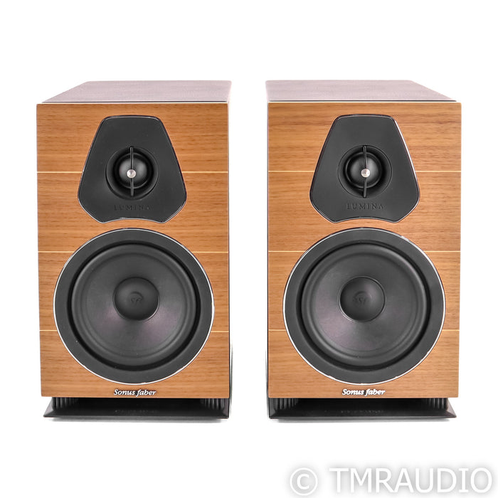 Sonus Faber Lumina II Bookshelf Speakers; Walnut and Leather