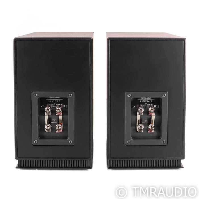 Sonus Faber Lumina II Bookshelf Speakers; Walnut and Leather