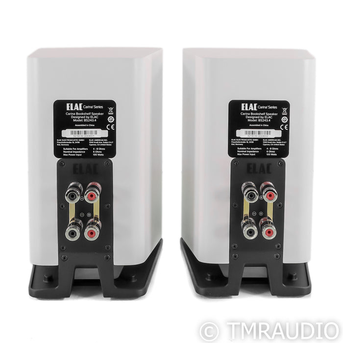 ELAC Carina BS243.4 Bookshelf Speakers; Satin White Pair