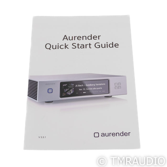 Aurender W20SE Network Streamer / Server; 4TB; Black; Special Edition