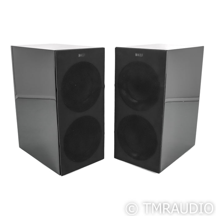 KEF R3 Bookshelf Speakers; Black Gloss Pair