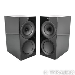 KEF R3 Bookshelf Speakers; Black Gloss Pair