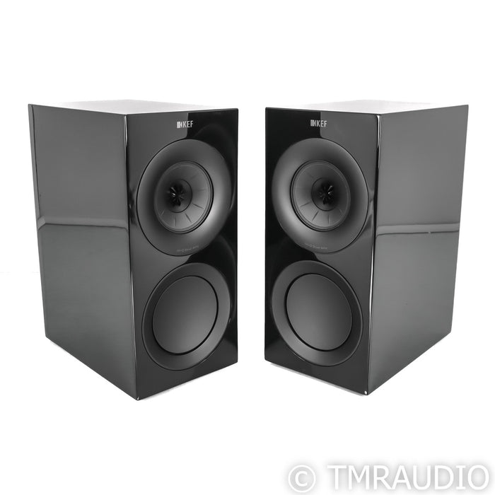 KEF R3 Bookshelf Speakers; Black Gloss Pair