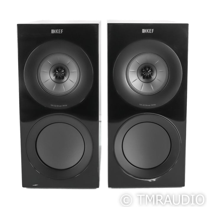 KEF R3 Bookshelf Speakers; Black Gloss Pair