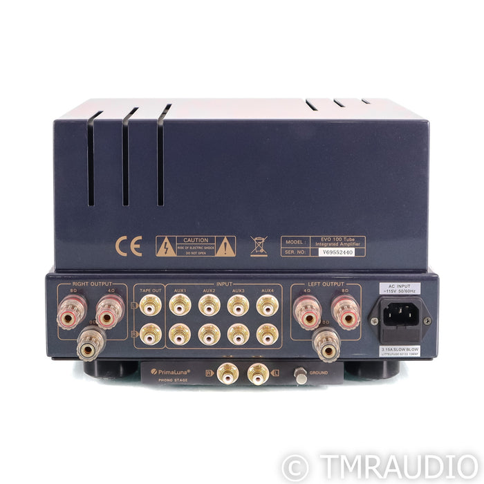 PrimaLuna EvoLution EVO 100 Stereo Tube Integrated Amplifier; EVO100 (No Phono)