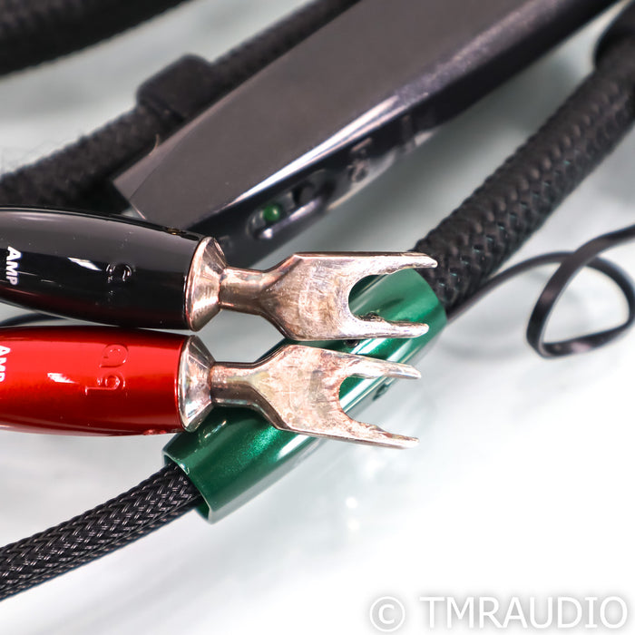 AudioQuest Robin Hood Bi-Wire Speaker Cables; 8ft Pair; ZERO + BASS; 72v DBS