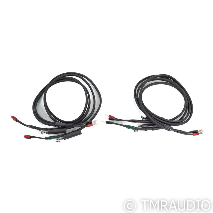 AudioQuest Robin Hood Bi-Wire Speaker Cables; 8ft Pair; ZERO + BASS; 72v DBS