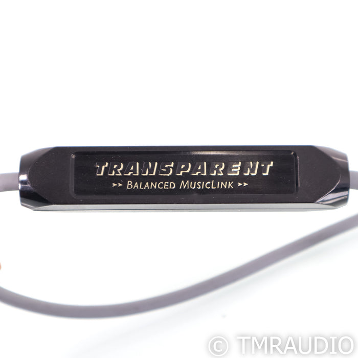 Transparent Audio Balanced MusicLink XLR Cables; 1m Pair Interconnects