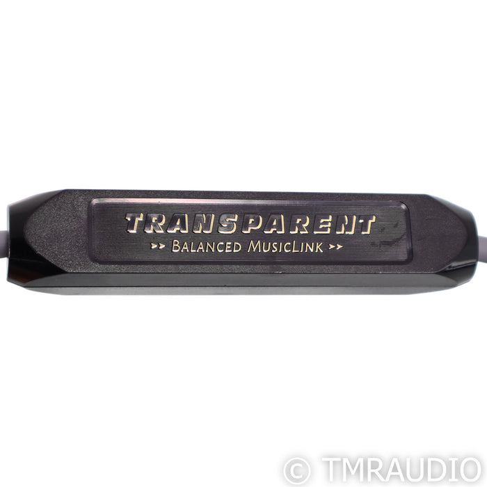 Transparent Audio Balanced MusicLink XLR Cables; 1m Pair Interconnects