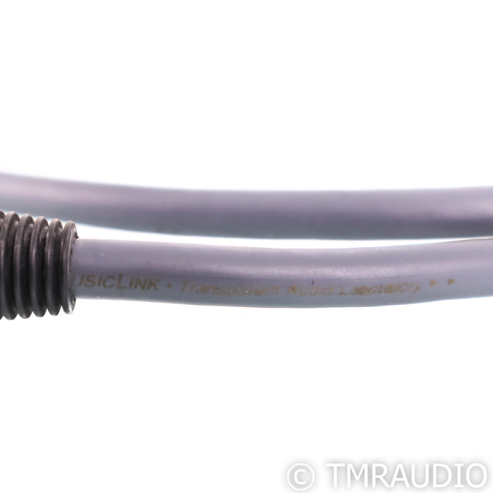 Transparent Audio Balanced MusicLink XLR Cables; 1m Pair Interconnects