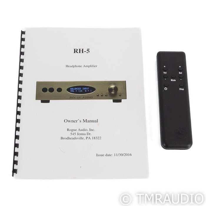 Rogue Audio RH-5 Tube Headphone Amplifier; RH5