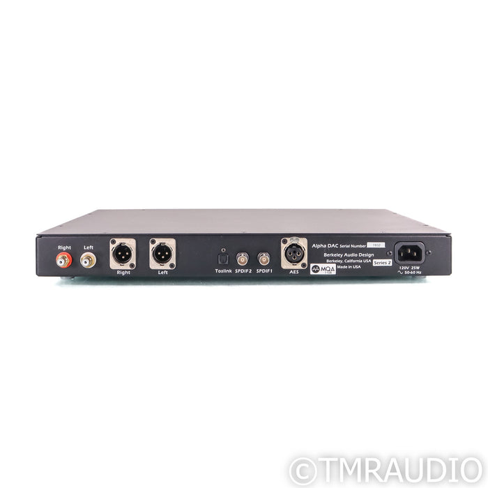 Berkeley Audio Design Alpha DAC Series 2; Rev. 3.00; Upgraded Remote