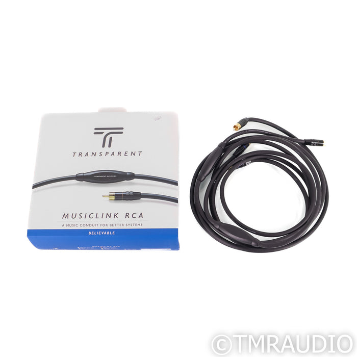 Transparent Audio MusicLink RCA Cables; 2m Pair Interconnects