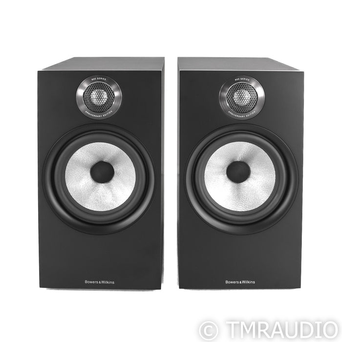 B&W 606 S2 Anniversary Edition Bookshelf Speakers; Black Pair