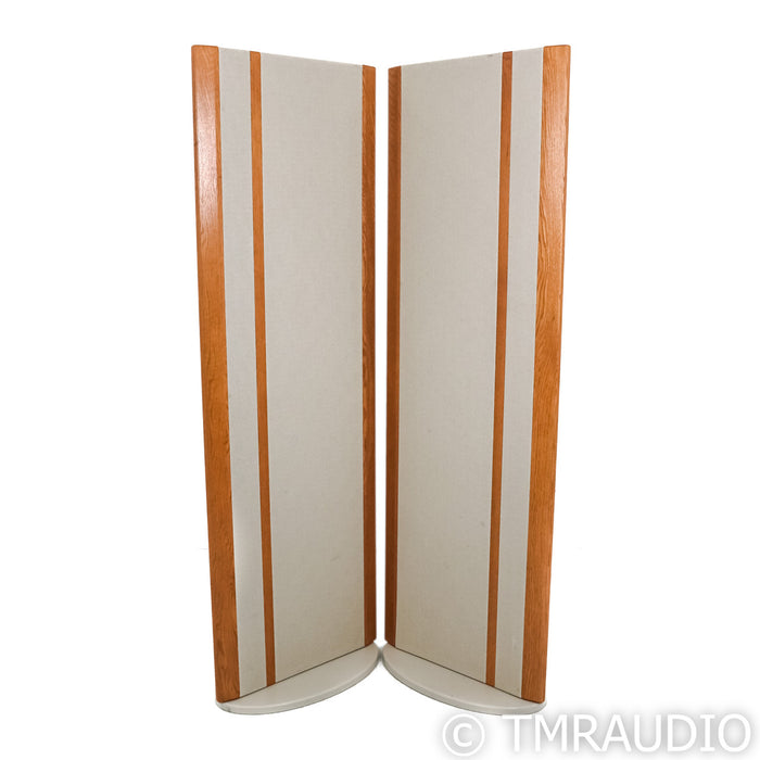 Magnepan MG-3.7 Planar Magnetic Floorstanding Speakers; Oak Pair w/ Off-White Fabric