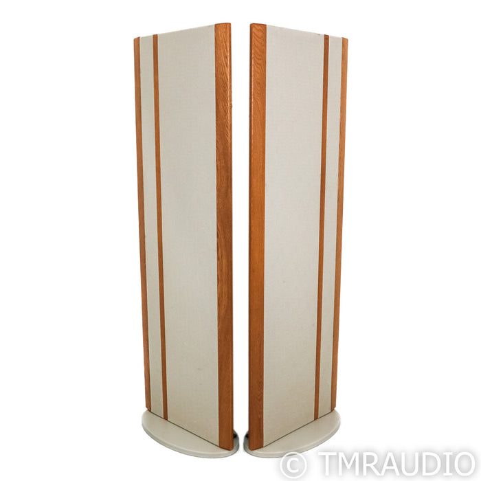 Magnepan MG-3.7 Planar Magnetic Floorstanding Speakers; Oak Pair w/ Off-White Fabric