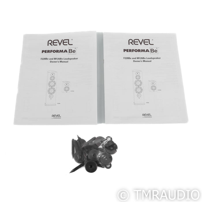 Revel Performa M126Be Bookshelf Speakers; Black Pair w/ Stands