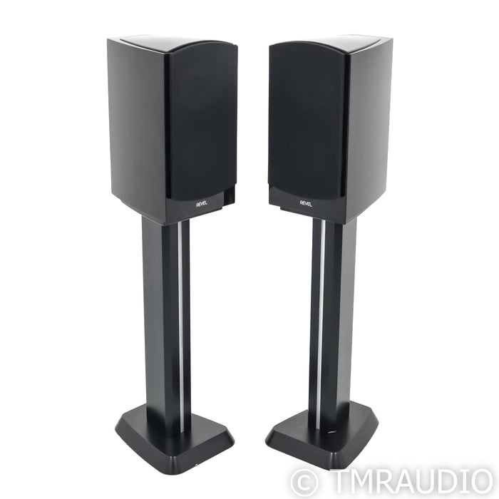 Revel Performa M126Be Bookshelf Speakers; Black Pair w/ Stands