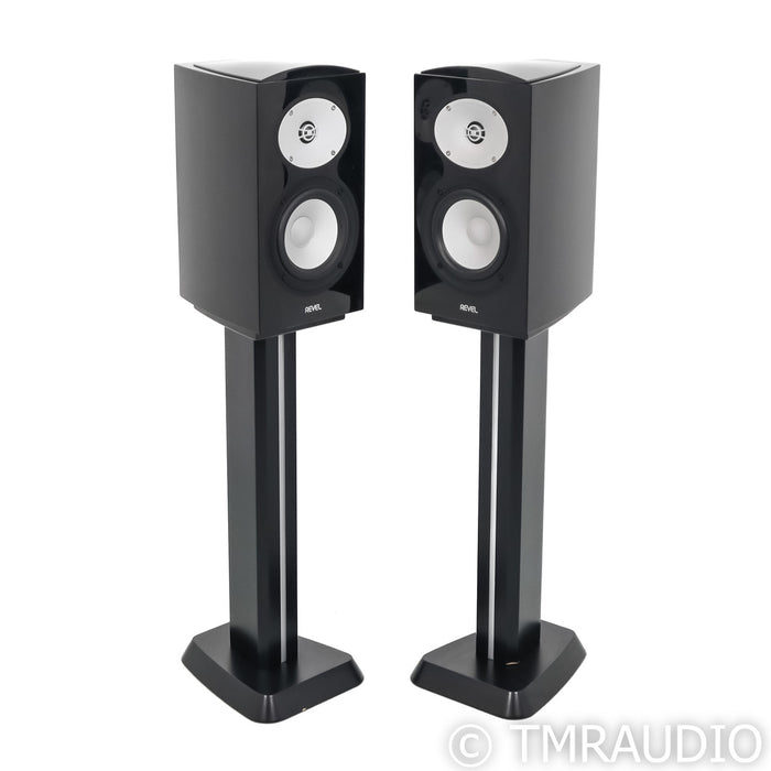 Revel Performa M126Be Bookshelf Speakers; Black Pair w/ Stands