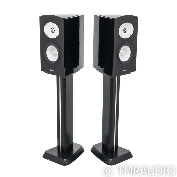 Revel Performa M126Be Bookshelf Speakers; Black Pair w/ Stands