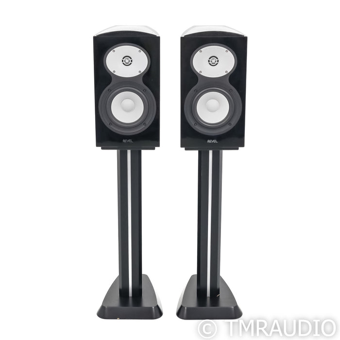 Revel Performa M126Be Bookshelf Speakers; Black Pair w/ Stands