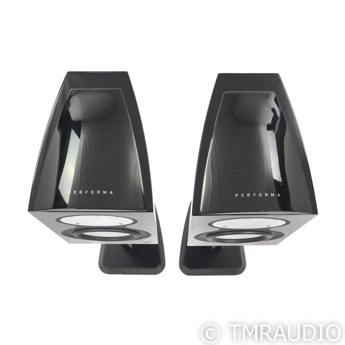Revel Performa M126Be Bookshelf Speakers; Black Pair w/ Stands