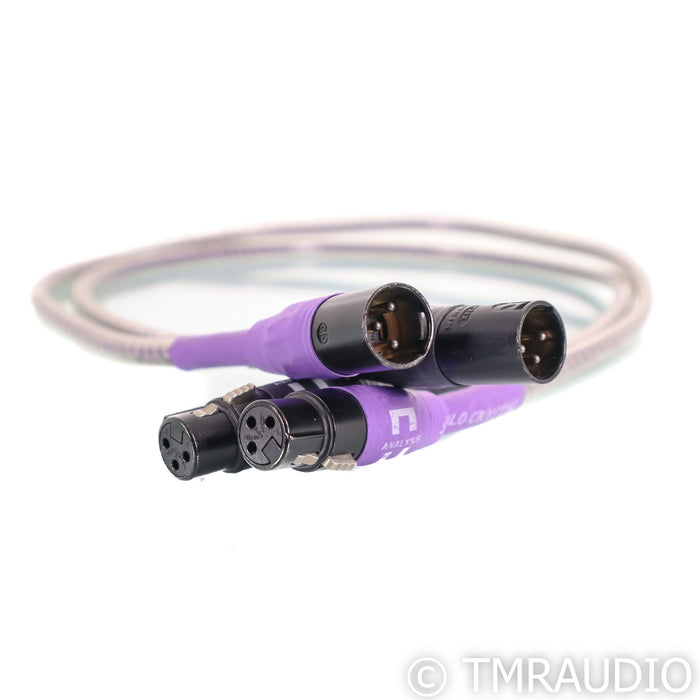 Analysis Solo Crystal Oval XLR cablws; 1m Pair Balanced Interconnects