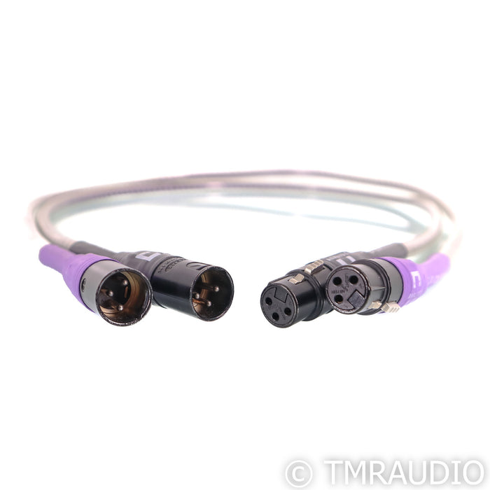 Analysis Solo Crystal Oval XLR cablws; 1m Pair Balanced Interconnects