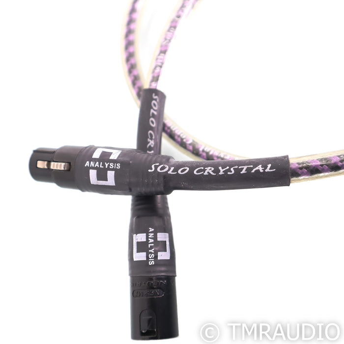 Analysis Solo Crystal Oval XLR cablws; 1m Pair Balanced Interconnects