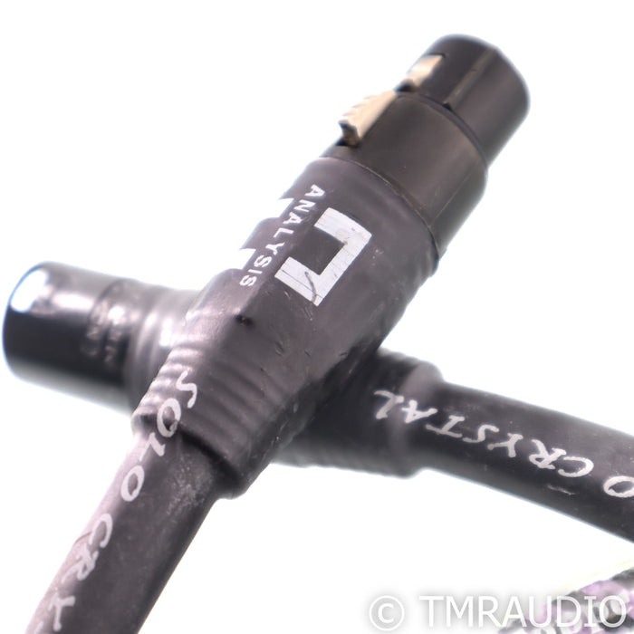 Analysis Solo Crystal Oval XLR cablws; 1m Pair Balanced Interconnects