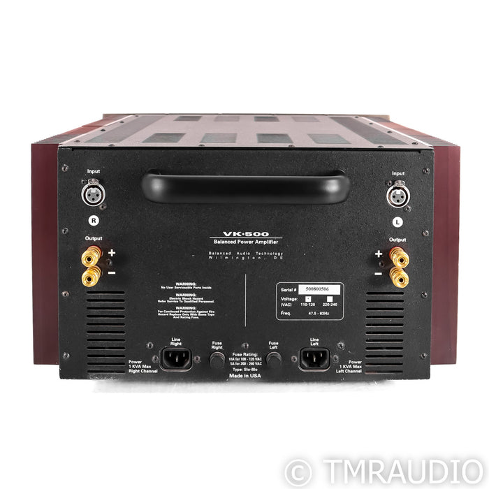 BAT VK-500 Stereo Power Amplifier; BAT-PAK