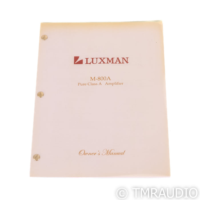 Luxman M800A Stereo / Mono Power Amplifier