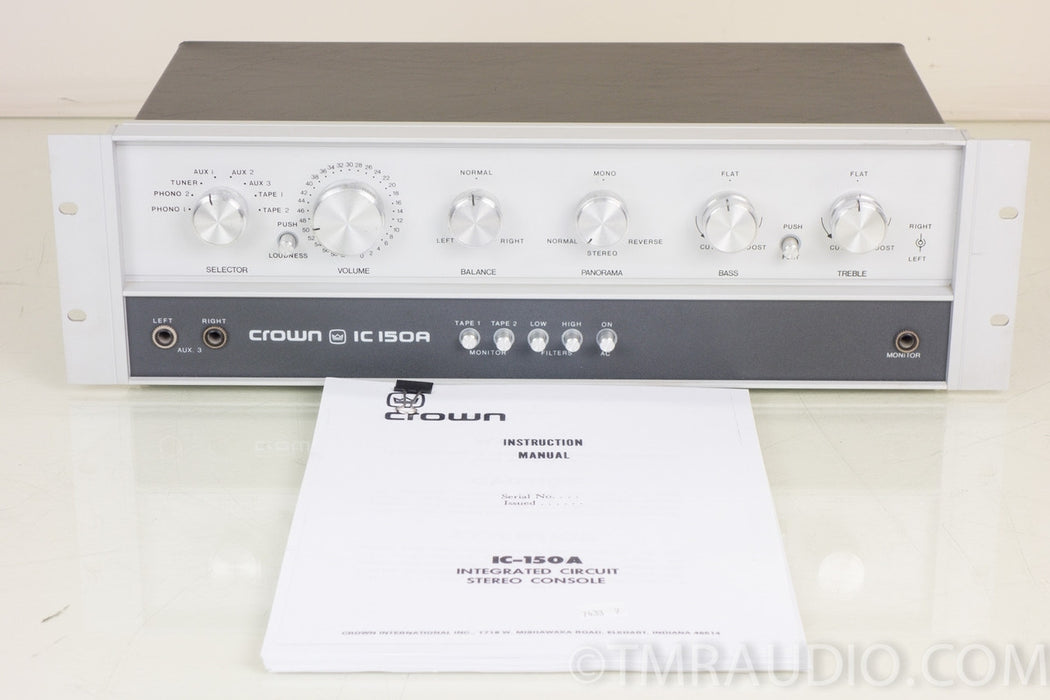 Crown IC150a Vintage Stereo Preamplifier / Preamp