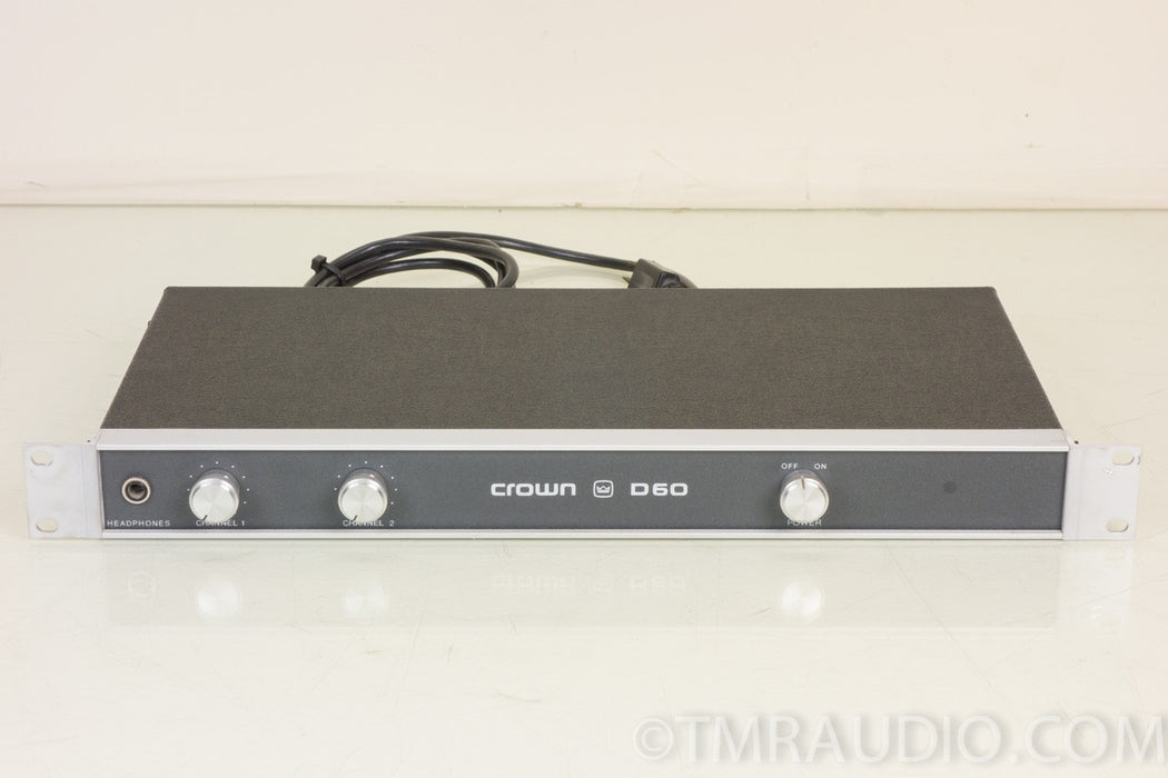 Crown D60 Vintage Stereo Power Amplifier